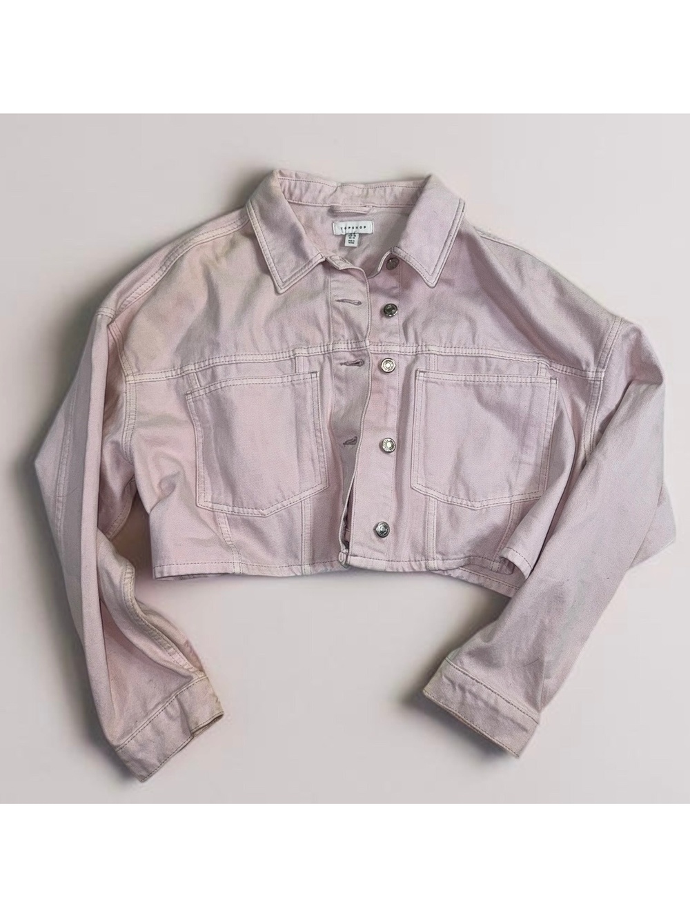 Pink Topshop Denim Jacket